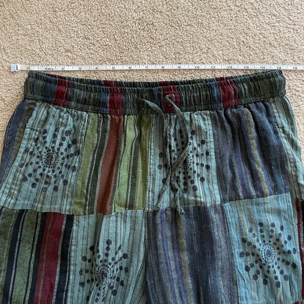 Multicolor Patchwork Women's Pants - image 4